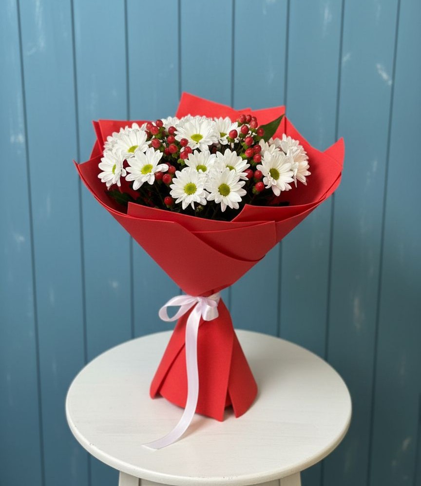 Букет цветов из: Хризантемы в Первомайском Удмуртская республика