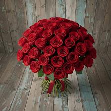 Букет 55 Красных роз Фридом #REPLACE_PRED# Первомайском Удмуртская республика