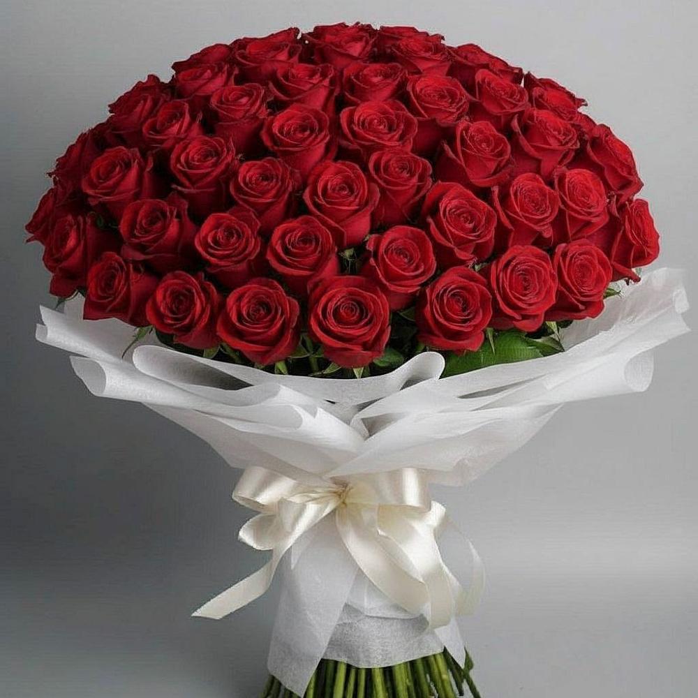 Букет 101 Красная роза Блэк Мэджик в Первомайском Удмуртская республика