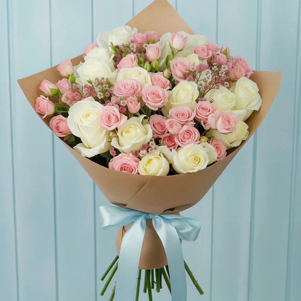 Букет цветов из: Розы в Первомайском Удмуртская республика