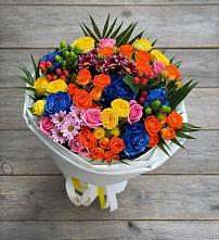 Букет цветов из:  Розы и Хризантемы в Первомайском Удмуртская республика