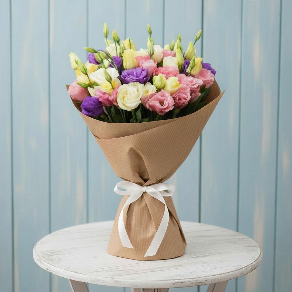 Букет цветов из: Лизиантусы в Первомайском Удмуртская республика