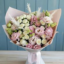 Букет цветов из:  Альстромерии и Розы в Первомайском Удмуртская республика