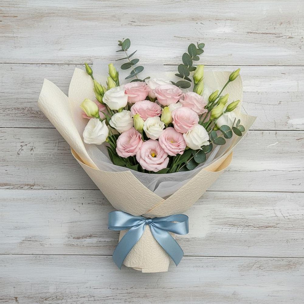 Букет цветов из: Лизиантусы в Первомайском Удмуртская республика